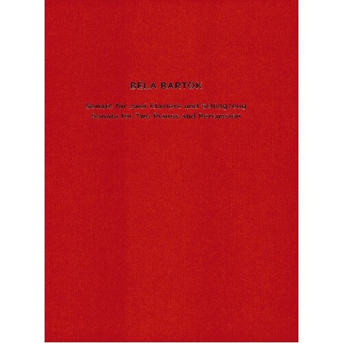 Bartok - Sonata For 2 Pianos/Percussion Score (Music Score/CD) Book