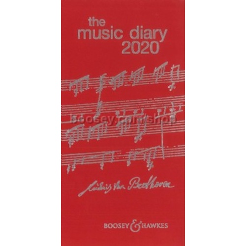 Boosey And Hawkes Music Diary 2020 Red Book