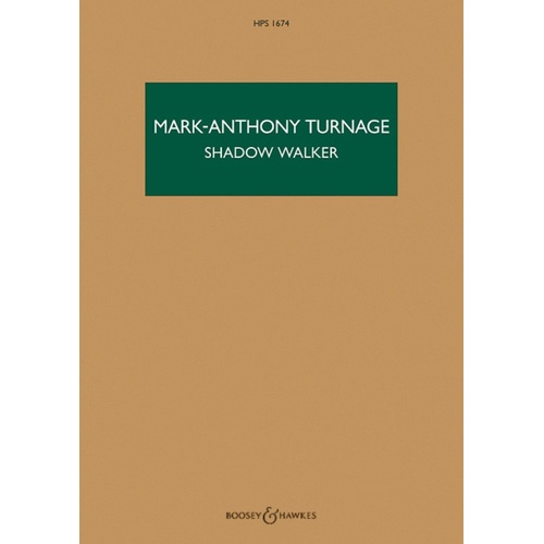 Turnage - Shadow Walker 2 Violins/Orchestra Study Score Score