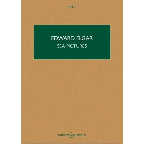 Elgar - Sea Pictures Op. 37 Contralto/Orchestra Study Score, Boosey & Hawkes, 68 Pages, Hawkes Pocket Scores Series