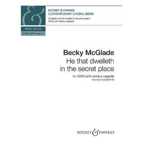 He That Dwelleth In The Secret Place SATB Divisi A Cappella