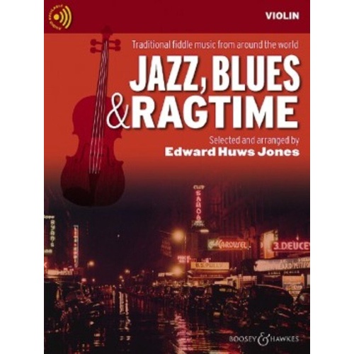 Jazz Blues & Ragtime Violin Edition by Edward Huws Jones, 28 Pages, Boosey & Hawkes, Fiddler Collection