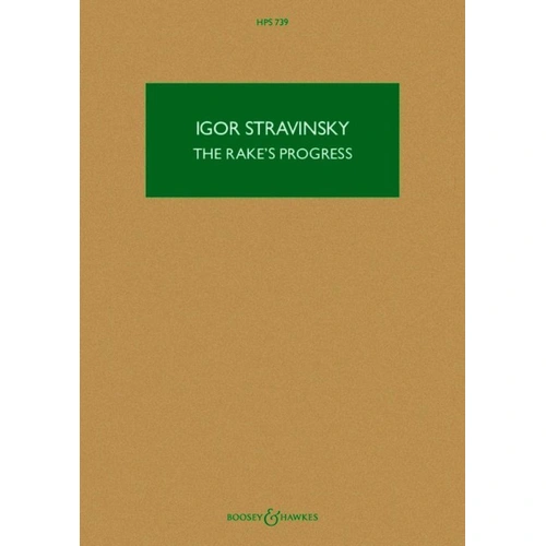 Stravinsky - The Rake's Progress Study Score HPS 739, Boosey & Hawkes, 368 Pages, Hawkes Pocket Scores Series