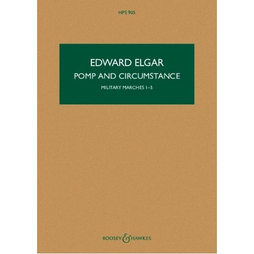 Elgar - Pomp and Circumstance Military Marches 1-5 Study Score