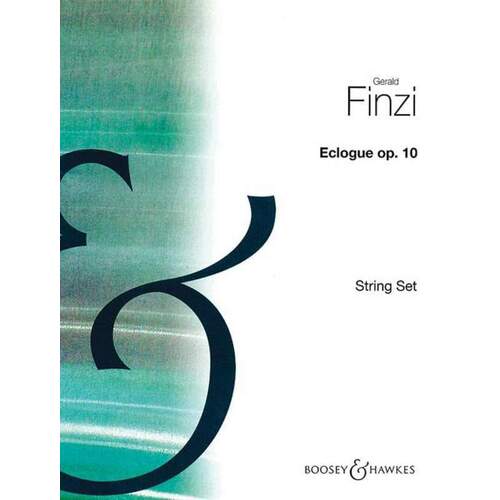 Eclogue For Piano/String Orchestra Op 10 Parts (Set Of Parts) Book