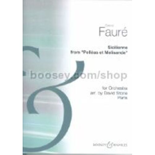 Sicillienne Arr Stone Fo Score/Parts (Hss 103)