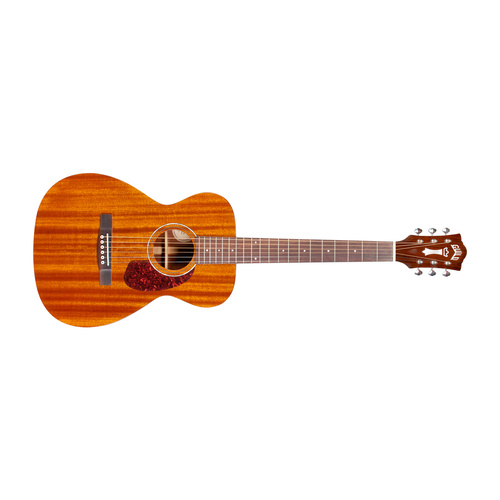 Guild M-120E Natural Mahogany M120E Acoustic Electric Guitar with Case