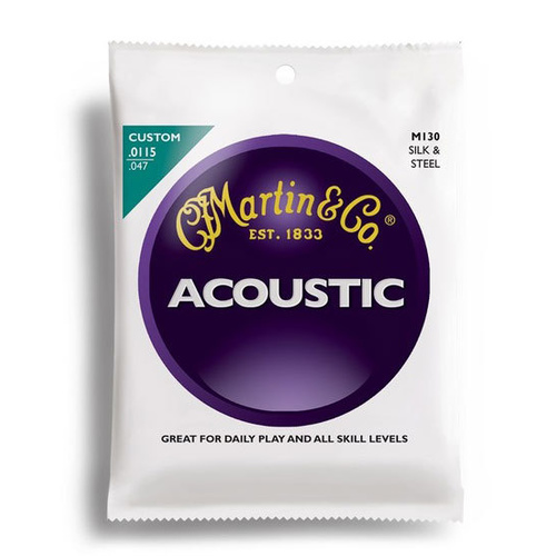 Martin Traditional 92-8 Phosphor Bronze Silk & Steel Guitar String Set (11.5-47)
