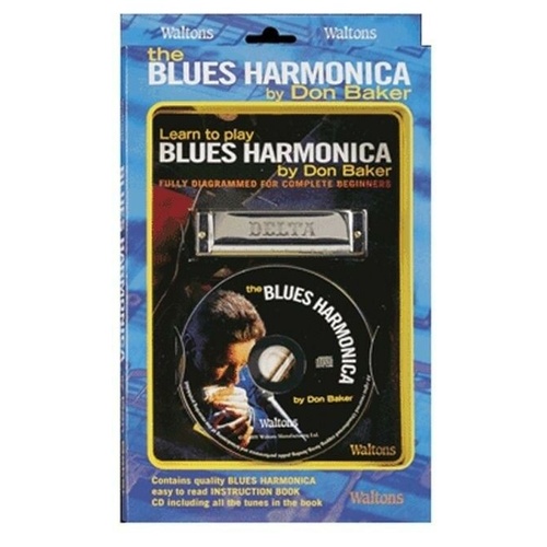 WALTONS M1549 Blues Harmonica Pack Key of C Includes Book and CD