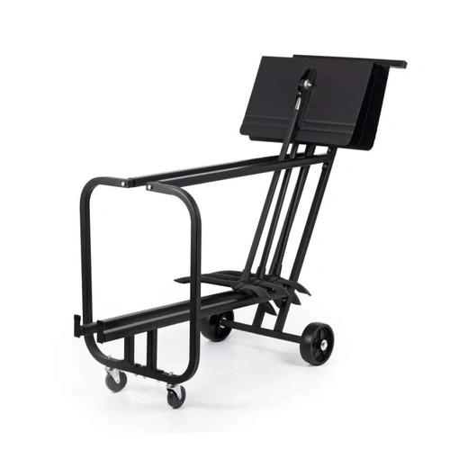 Manhasset Short Music Stand Storage Cart for 13 Stands, 39"H x 22"W x 58"L, Steel Construction, Black