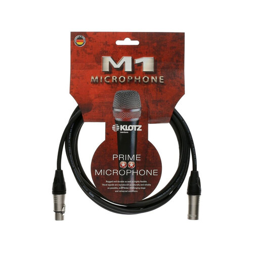 Klotz M1K1FM0100 Microphone Cable Black 1m