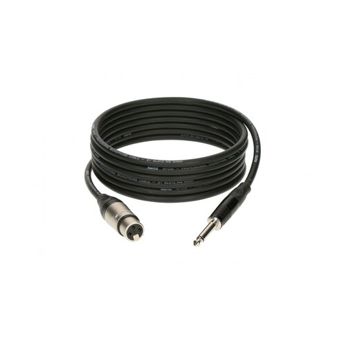 Klotz M1MS1B0100 Black Adapter Cable 1m, XLR male / Jack Neutrik