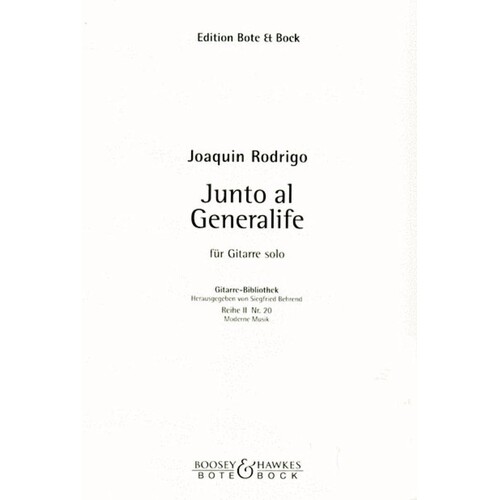 Junto Al Generalife Guitar Book