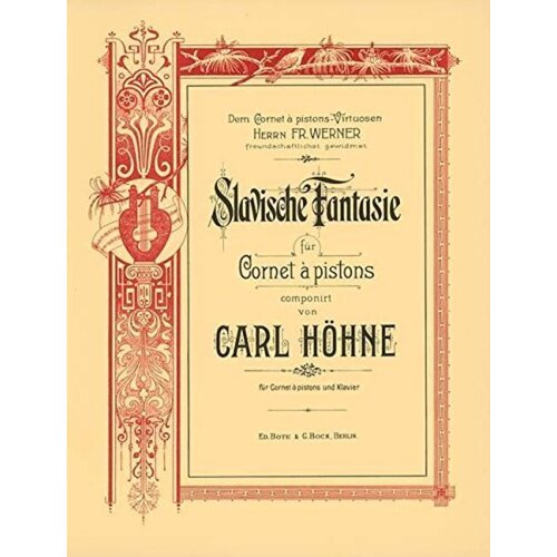 Hohne - Slavische Fantasie Cornet/Piano (Softcover Book)