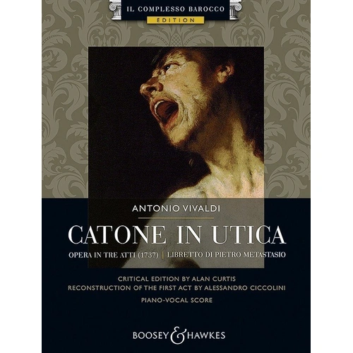 Vivaldi - Catone in Utica Vocal Score, 208 Pages, Bote & Bock, Il Complesso Barocco Edition, Voice