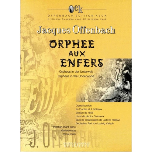 Orphee Aux Enfers Vocal Score Book