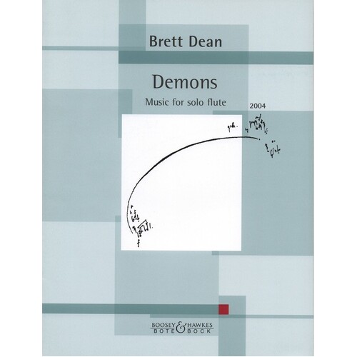 Dean - Demons For Solo Flute (Softcover Book)