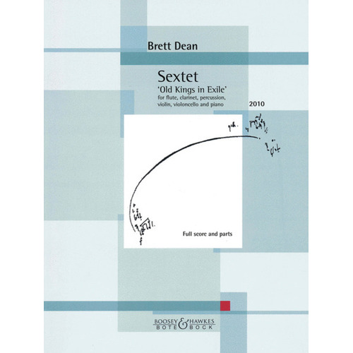 Sextett Flute/Clar/PercViolin/Vc/Piano Score/Parts Book