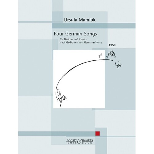 Mamlok - Four German Songs Baritone/Piano (Softcover Book)