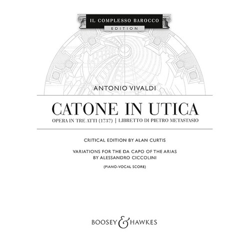 Catone In Utica Aria Variations Book