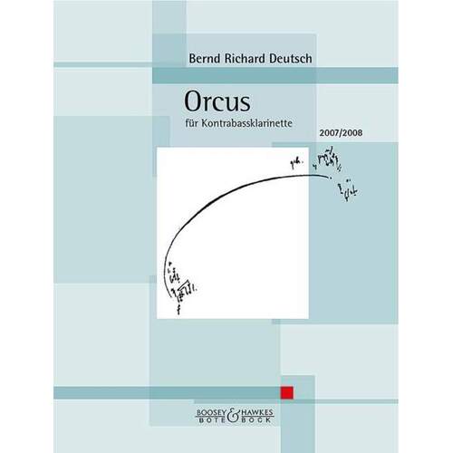 Deutsch - Orcus For Contra Bass Clarinet (Softcover Book)