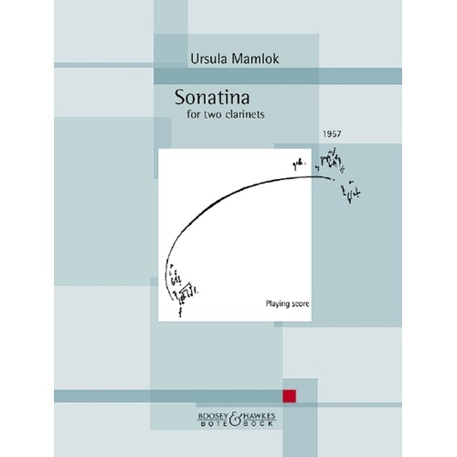 Mamlok - Sonatina For 2 Clarinets