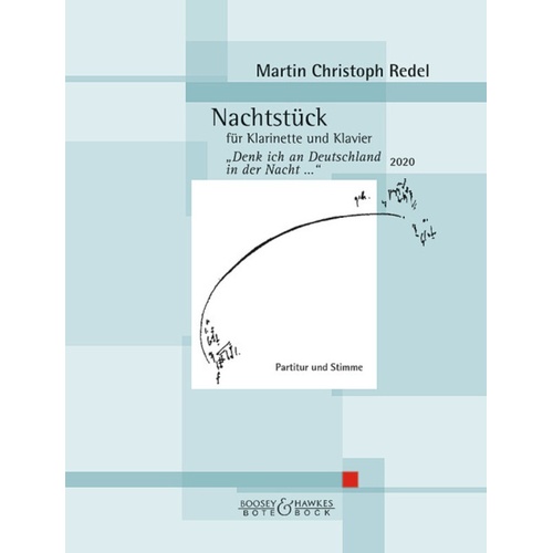 Redel - Night Piece Op 96 For Clarinet In A/Piano Softcover Book (A Clarinet)