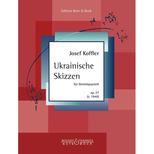 Koffler - Ukrainian Sketches Op. 27 for String Quartet SC/PTS