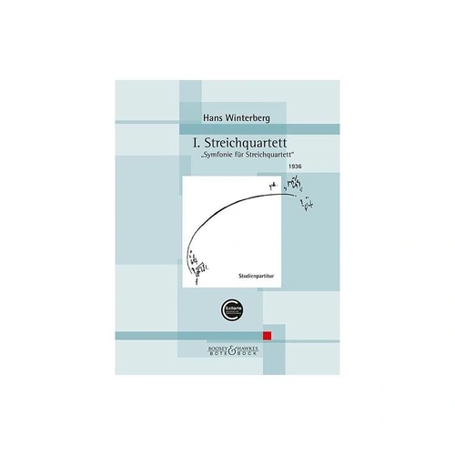 Winterberg 1st String Quartet Study Score - Cello & Viola, 36 Pages, Publisher: Bote & Bock
