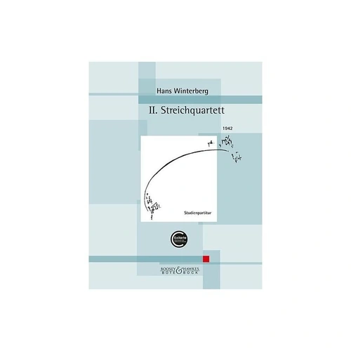 Winterberg - 2nd String Quartet Study Score for Cello and Viola, 44 Pages, Bote & Bock