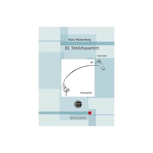 Winterberg - 3rd String Quartet Study Score, Cello & Viola, 68 Pages, Bote & Bock