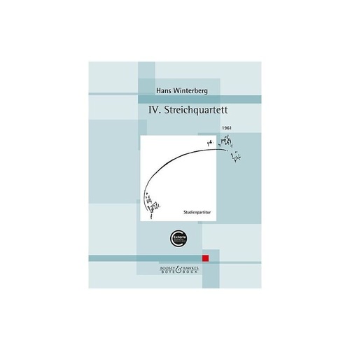 Winterberg - 4th String Quartet Study Score, Cello & Viola, 36 Pages, Bote & Bock