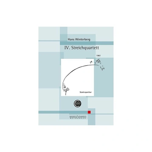 Winterberg - 4th String Quartet Study Score for Cello and Viola, 36 Pages, Published by Bote & Bock