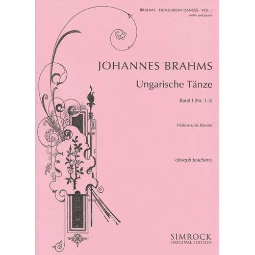 Hungarian Dances Vol 1 Violin And Piano Book