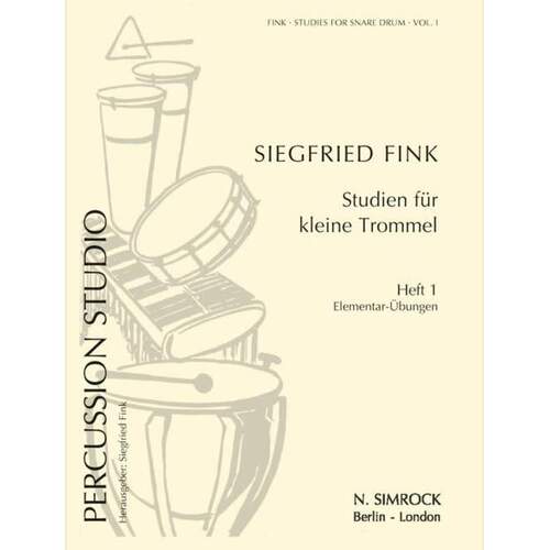 Studies For Snare Drum Vol 1 Book