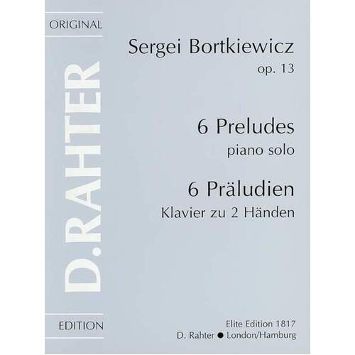 6 Preludes Op 13 Piano Book