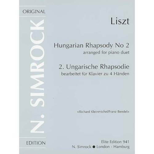 Hungarian Rhapsody 2 2 Piano 4 Hand Book