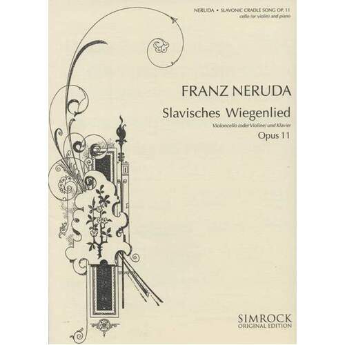Slavonic Cradle Song Op 11 Violin Or Cello/Piano Book