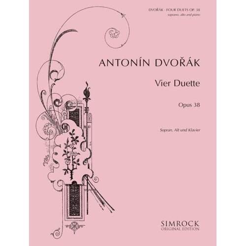 4 Duets Op 38 Soprano Alto And Piano Book