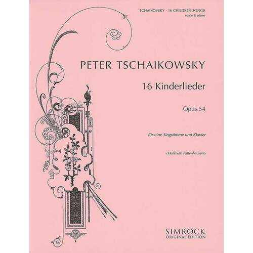 16 Childrens Songs Op 54 Voice/Piano Book