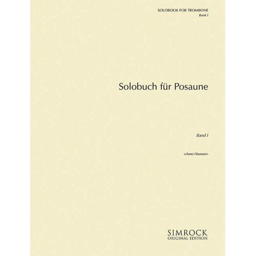 Solobook For Trombone Book 1 Ed Hansen Book
