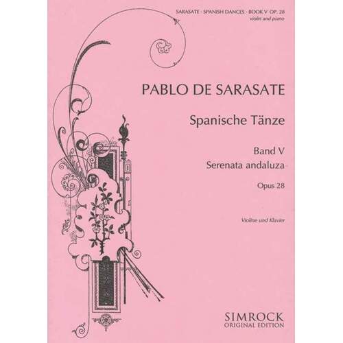 Spanish Dances Vol 5 Op 28 Violin/Piano Book