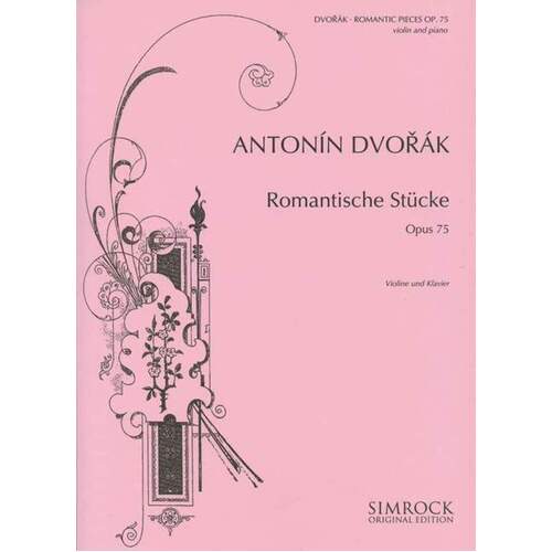 Dvorak - Romantic Pieces Op 75 Violin/Piano (Softcover Book)