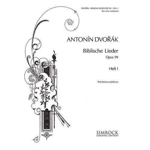 Dvorak - Biblical Songs Op 99 Vol 1 Low Voice/Piano (Softcover Book)
