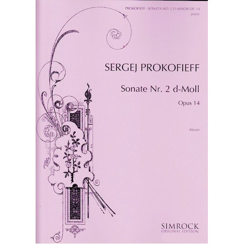 Prokofieff - Piano Sonata No 2 Op 14 D Min (Softcover Book)