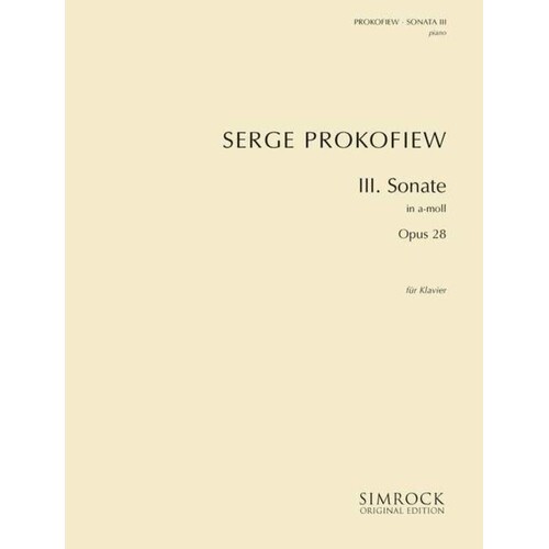 Sonata No 3 Op 28 A Min Piano Book