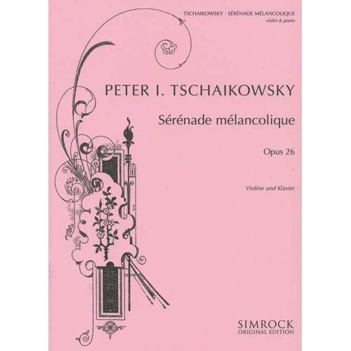 Serenade Melancolique Op 26 Violin And Piano Book