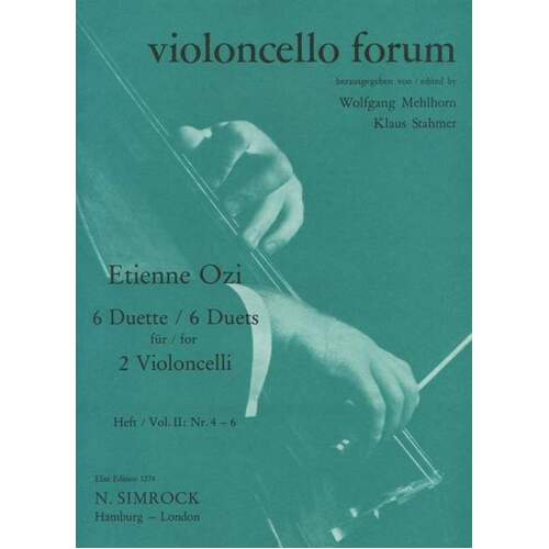 6 Duets Vol 2 No 4-6 Two Cellos Book