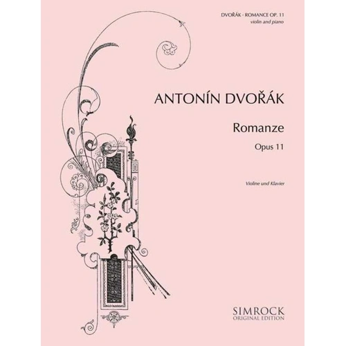 Dvorak Romance Op. 11 for Violin and Piano, Publisher: Simrock, 16 Pages