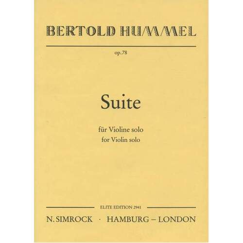 Suite Op78 Violin Book
